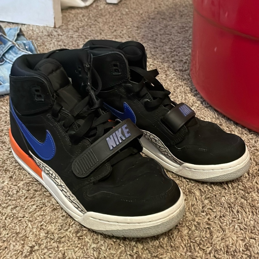 Air Jordan’s Blue and orange